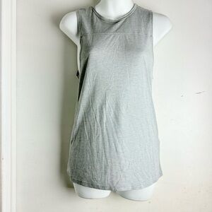 RVCA Gray Muscle Tee with Soft Fabric and Relaxed Fit